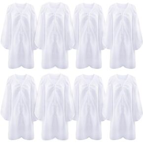 8 Pack Kids Choir Child Water Baptism Judge Graduation Costume for Unisex Matte Baptism Church Event Pastor