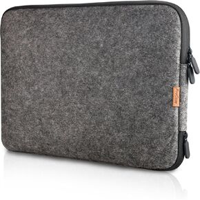 ProCase 12 Inch Felt Laptop Sleeve for Surface Pro 7/6/4/3, MacBook 12/11, Chromebook 11/12, Ultrabook & More - Black