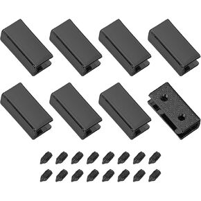 uxcell Belt Buckle End Tips, Rectangle Webbing Zipper Tips Clip Buckles with Screws for DIY Sewing