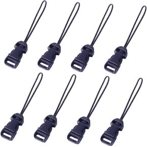 Angoily 8Pcs Quick Release Buckle Camera Strap Qd Loop Connectors for Neck Wrist and Harness Systems Easy Install No Tools Required Compatible with Cameras