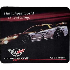 C5 Corvette Racing Mouse Pad - Non-Slip Desk Mat with Rubber Base for Home or Office Desktop - Officially Licensed by GM