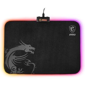 MSI Agility GD60 Premium Gaming Mouse Pad, Ultra Smooth Micro-Tex Textile Surface,Anti-Slip Natural Rubber Base,Perfect for Laser and Optical Mice,15.1" X10.9" X 0.08"