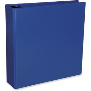 Universal Slant D-Ring View Binder, 3 Rings, 2" Capacity, 11 x 8.5, Navy Blue