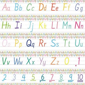 37 Alphabet for Classroom Wall,Bulletin Board Letters,ABC Alphabet and 0-10 Number Cards Classroom Decorations for PreSchool Kindergarten Elementary Home school Wall（White background color font style）