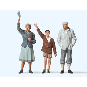 Preiser 45084 Pedestrians Waving People G Model Figure