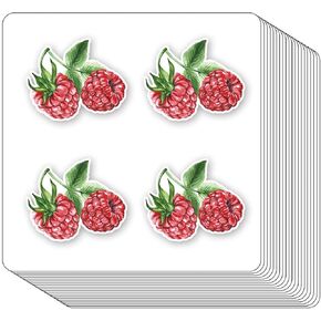 Raspberry Fruit Stickers 1in for Scrapbooking, Arts, Craft, Kids DIY, Calendars Journals 80-Pack
