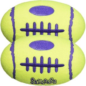 KONG Air Squeaker Football Dog Toy [Set of 2] Size: Medium