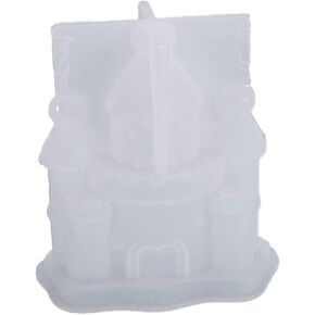 3D Castle Epoxy Resin Silicone Molds Fairy Tales Castle Casting Molds for Soap Home Decor Craft Project Silicone