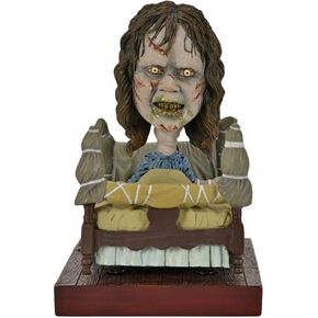 NECA Head Knockers Line The Exorcist Regan in Bed 5.5-Inch Resin Figure with Bobbling Head and Bobbling Bed