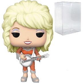 POP Rocks: Dolly Parton Funko Vinyl Figure (Bundled with Compatible Box Protector Case), Multicolor, 3.75 inches