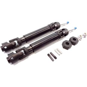 Drive Shaft Bundle for Traxxas 2WD Slash, Stampede, Rustler with Hex Hubs, Pins, and Wheel Nuts - Assembled Pair 1951