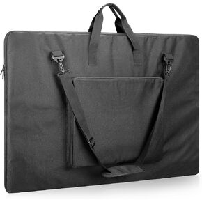 YOOFAN Art Portfolio Bag 24x36 Inch - Professional Artist Portfolio Case, Durable 600D Oxford Fabric, Black Art Carrying Case for Artwork