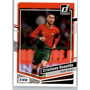 2023-24 Donruss #44 Cristiano Ronaldo Portugal Official FIFA Soccer Card in Raw (NM or Better) Condition