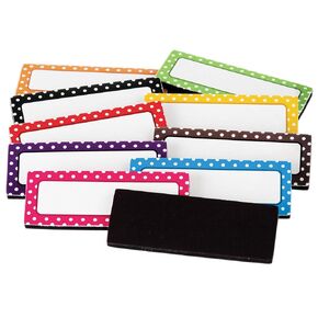 Teacher Created Resources® Polka Dots Magnetic Labels, 30 Per Pack, 2 Packs