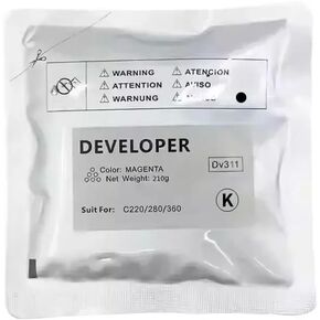 Developer Powder 210g Bag for C220 C360 C280 Universal Use 4 Colors DV311(C-210g)