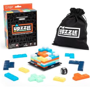 Educational Insights Upzzle™ - Strategic Stacking Puzzle Game for 2 Players, Travel Brain Puzzle, Gift for Ages 7+