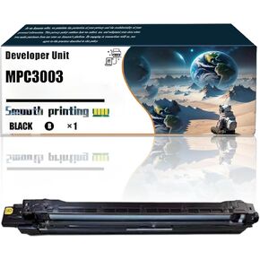 Replacement Parts Developer Unit MPC3003 Compatible with Ricoh MP C3003 MP C3503 MP C4503 MP C501SP MP C5503 MP C6003 Printers, Contains Chip and Clear Printing (4-Pack BK/C/M/Y)