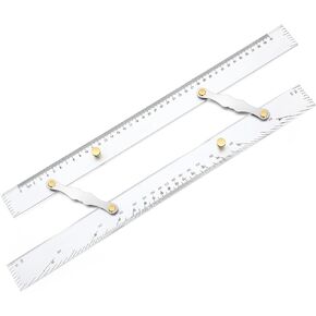 Marine Parallel Ruler with Clear Scales 12 Inches Parallel Ruler with Brushed Aluminum Arms Nautical Charts Navigation Tools for Boat Ship Navigation Drawing in Kuwait