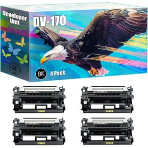 DV-170 Developer Unit Compatible for Toshiba ECOSYS M2035dn M2535dn P2135d P2135dn Printers, High Yield 100000 Pages, Bright Colors Clear Printing (3 Pack Black)