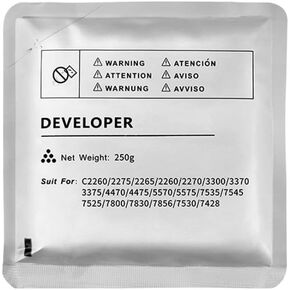 Compatible Developer for Models WC 7525 7530 7535 7545 7556 7830 7835 7845 7855 7228 7235 7245 7328 7335 7345 7346 C2260 C2270 C3370 250g(Cyan)