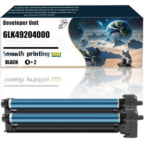 Replacement Parts Developer Unit 6LK49204000 Compatible with Toshiba E Studio 2000AC 2010AC 2500AC 2510AC Printers, Contains Chip and Clear Printing (4 Pack Black)