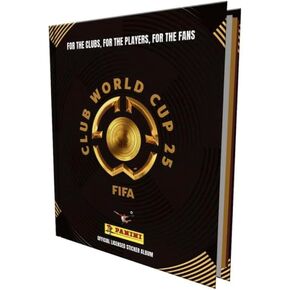 Club World Cup 25 Panini Sticker Album, Hardcover with 2 Boxes of 500 Stickers