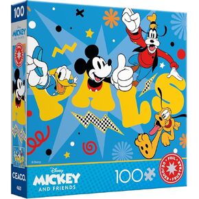 Ceaco - Disney - Mickey and Friends - Mickey and Pals - Foil Puzzle -100 Piece Jigsaw Puzzle