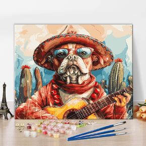 DIY Paint by Numbers Kits Adults Animals Paint by Numbers Dragon Dinosaur Paint by Numbers Cute Dragon Cub Paint by Numbers Artwork on Canvas Flowers Painting Art for Adults Beginners 16x20 in