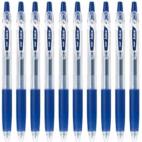 Pilot Juice 0.5mm Gel Ink Ballpoint Pen, Blue Black Ink, Value Set of 10