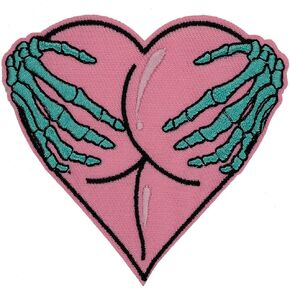 Boersma Death Potion Embroidered Patch Iron on Applique Patches Badge Emblem for DIY Jeans Clothing Repair Hat Bag Decor