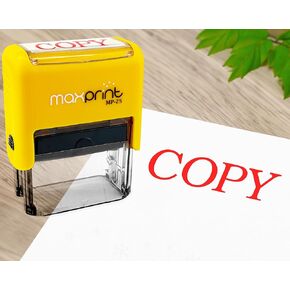 MaxPrint Small Size Self Inking Custom Stamp - 2 Lines of Text - Over 12 Colors to Choose from
