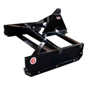 6FT Ranch Box Road Leveler – CAT 1 QA Hitch Attachments for Easily Smoothing Driveways, Filling Potholes, Washed Areas, Low Spots, and Recovering Gravel