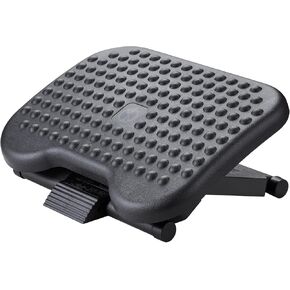 Adjustable Under Desk Footrest,Adjustable Foot Rest for Under Desk at Work with 3 Height Settings and 30-Degree Angle,Foot Stool Under Desk with Massage Texture,Foot and Leg Rest for Home & Office