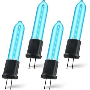 Qualirey 4 Pack UV C Light Bulb Compatible with Clarifion ODRx Cat Odor Deodorizer & Eliminator, Replacement Light Bulb for Home Pets Air Purifiers, Odor Eliminator Reduce Pet Odors, Smoke, Dust