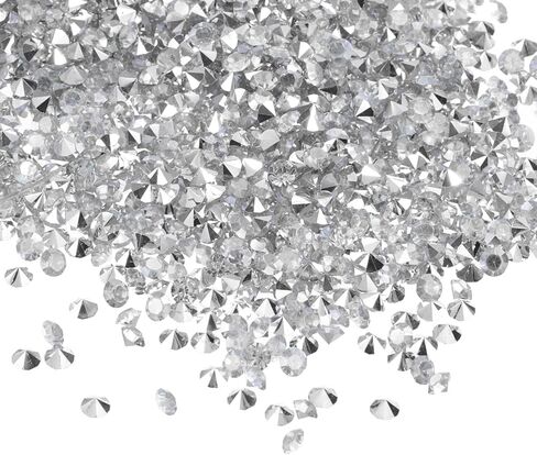 PATIKIL 14000Pcs Wedding Table Scatter Confetti Crystals 3mm Acrylic Diamonds Vase Fillers Gems for Table Centerpiece Decorations Bridal Shower Party, Black in Saudi Arabia