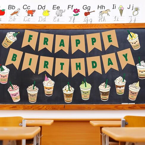 35 Pcs Groovy Disco Happy Birthday Bulletin Board Set Classroom Birthday Chart Decoration Cutouts Birthday Wall Calendar Decorations for Teachers School Classroom Decorations in Saudi Arabia