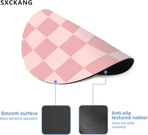 Colorful Checkered Mouse Pad Small, Retro Purple Pink Blue Green Mousepad, Cute Aesthetic Mice Pad Portable Kids Mouse Pad, Computer,Laptop, Office Work, Round Mouse Mat, 7.9x7.9 in in Kuwait