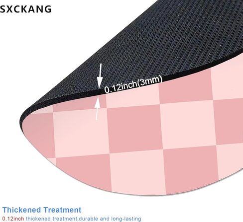 Colorful Checkered Mouse Pad Small, Retro Purple Pink Blue Green Mousepad, Cute Aesthetic Mice Pad Portable Kids Mouse Pad, Computer,Laptop, Office Work, Round Mouse Mat, 7.9x7.9 in in Kuwait