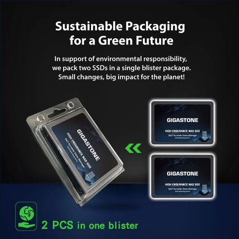 Gigastone Enterprise SSD 512GB NAS SSD Drive Cache (4-Pack) 24/7 Durable TLC High Endurance Business Server Data Center RAID Network Attached Storage 2.5" SATA Internal Solid State Hard Drives in Saudi Arabia