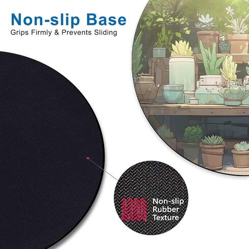 Desk Pad, Retro Colored Checkered Round Gaming Mouse Pad,Non-Slip Rubber Base Desk Mat with Stitched Edge,Small Mousepads for Laptop Computer 8.6x8.6Inch in Saudi Arabia