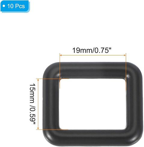 حلقات Batikil Metal Rectangle Buckle ، شرائح حزام حزام من سبيكة الزنك in Kuwait