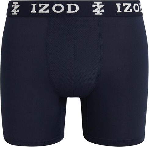 IZOD Men's Underwear - 6 Pack Sport Soft Performance Boxer Briefs (S-XL), Size X-Large, BlackBlueGreyCharcoalRed in Saudi Arabia