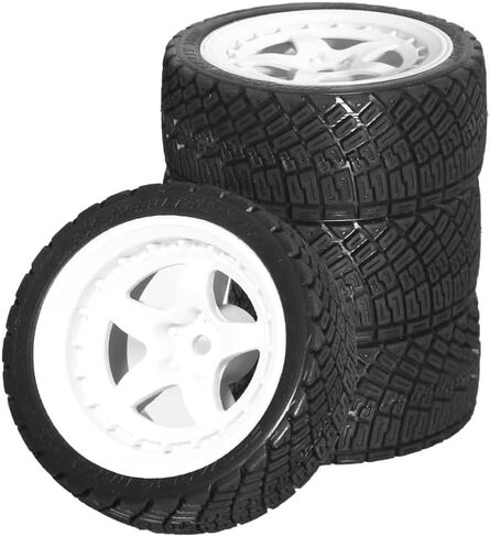 OD 2.67 "1/10 RC على الطرق الراغاف و RIM RIM من النايلون المعززة من نايلون حافة 12 مم من RC 1/10 RC على الطريق سيارات HSP HPI Tamiya Kyosho TT01 TT02 XV01 WRC RACE TIRES W181 (W181 WITHY) in Kuwait
