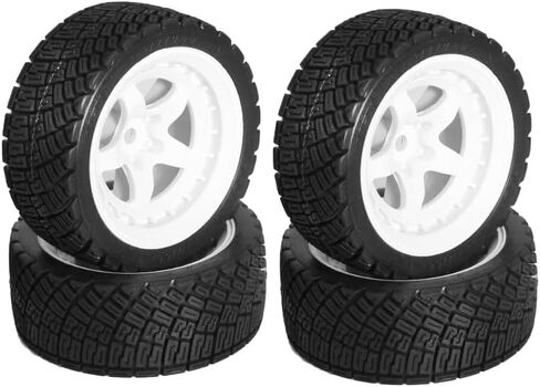OD 2.67 "1/10 RC على الطرق الراغاف و RIM RIM من النايلون المعززة من نايلون حافة 12 مم من RC 1/10 RC على الطريق سيارات HSP HPI Tamiya Kyosho TT01 TT02 XV01 WRC RACE TIRES W181 (W181 WITHY) in Kuwait