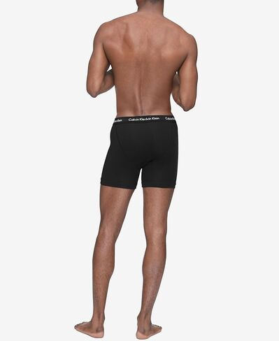 Calvin Klein Men's Cotton Classics 5-Pack Boxer Brief, Atlantic Deep/Cinnabar/Grey Heather/Bel Air Blue/Blueberry, Small in Saudi Arabia