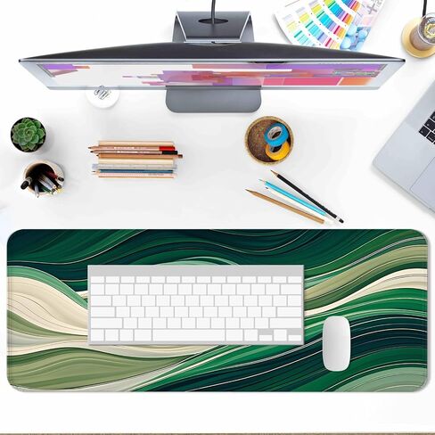 Abstract Purple Hearts Gaming Mouse Pad, Extended Large Desk Mat, Computer Keyboard Laptop Mousepad for Work and Office, XL in Kuwait