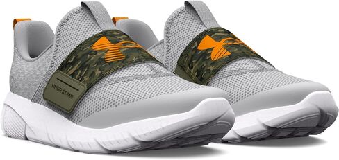 Under Armour Boy's Flash (الطفل الكبير) أسود/رمادي عصري/أبيض 4 Big Kid M in Saudi Arabia