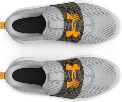Under Armour Boy's Flash (الطفل الكبير) أسود/رمادي عصري/أبيض 4 Big Kid M in Saudi Arabia