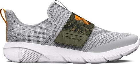 Under Armour Boy's Flash (الطفل الكبير) أسود/رمادي عصري/أبيض 4 Big Kid M in Saudi Arabia