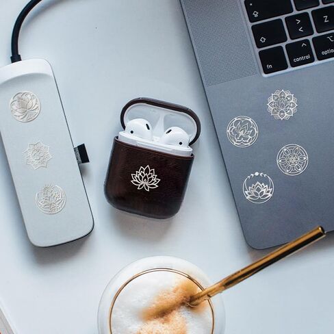 OLYCRAFT 35pcs 0.8x0.8 Inch Silver Metal Stickers Lotus Metal Sticker Self Adhesive Stickers Flower Theme Epoxy Sticker Pyramid Decals for DIY Scrapbooks Epoxy Resin Decoration in Saudi Arabia